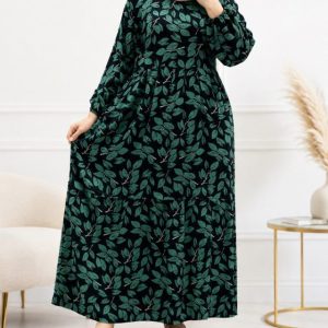 ساحلی بلند نخی طرح برگ