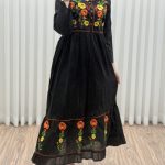 پیراهن گلدوزی هندی بلند